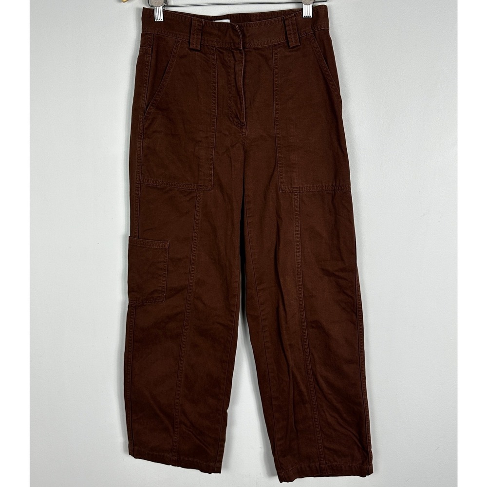 Aritzia Sunday Best New Oscar Carpenter Cargo Pants Birch Brown Womens Sz 6 Boho